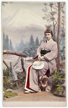 Infanta Adelgundes of Braganza (1858-1946) in Japanese clothing