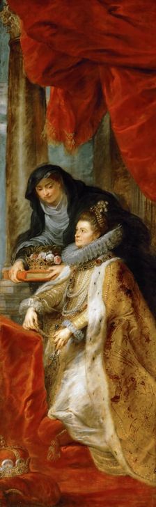 Infanta Isabel Clara Eugenia. Right side panel of the Ildefonso Altarpiece