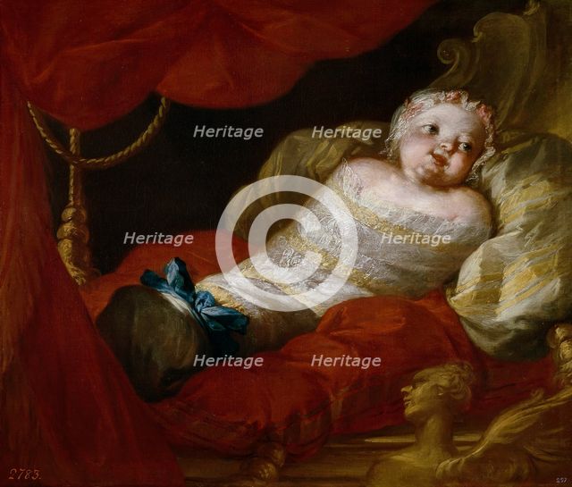 Infanta Isabella of Bourbon-Saxony, Princess of Naples, 1741. Creator: Clemente Ruta.