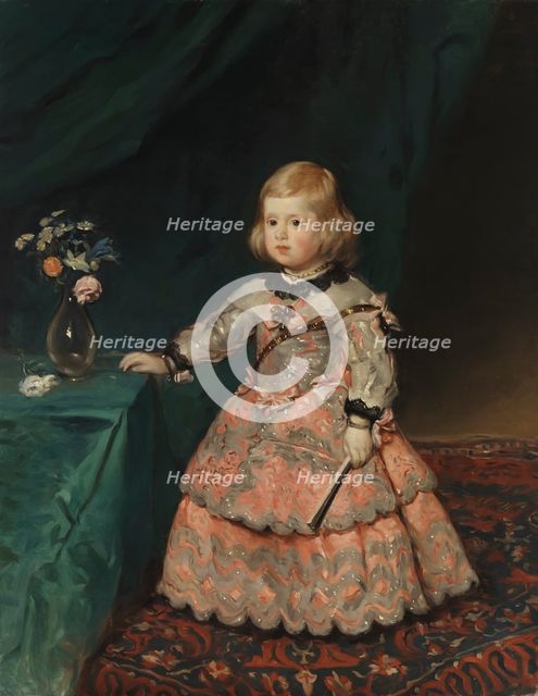 Infanta Margarita in a Pink Gown, copy after Velázquez, 1894. Creator: Helene Schjerfbeck.