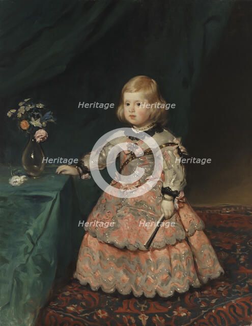 Infanta Margarita in a Pink Gown, copy after Velázquez, 1894. Creator: Helene Schjerfbeck.