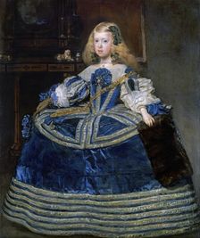 Infanta Margarita Teresa (1651-1673) in a Blue Dress, 1659. Artist: Velàzquez, Diego (1599-1660)