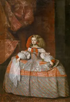 Infanta Margarita Teresa in a Pink Dress, c1665. Creator: Diego Velasquez