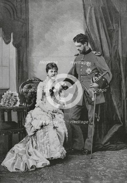 Infanta Maria de la Paz and her future husband, the Prince of Bavaria, 22 February 1883. Creator: Arturo Carretero y Sánchez.