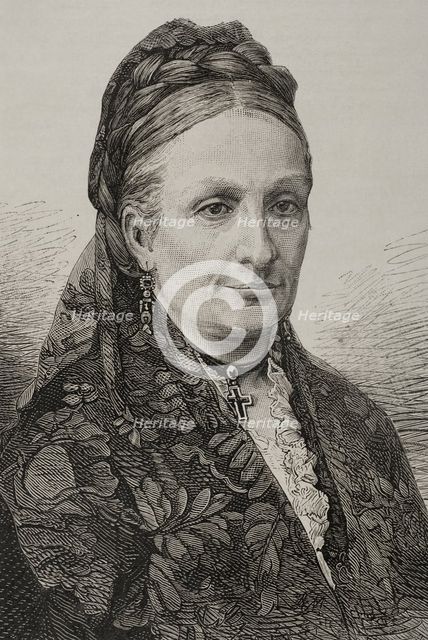 Infanta María Luisa Fernanda of Spain (1832-1897), Infanta of Spain, Duchess of Montpensier, 1878. Creator: Unknown.