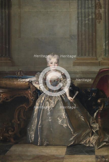 Infanta Mariana Victoria of Spain, 1724. Artist: Largillière, Nicolas, de (1656-1746)