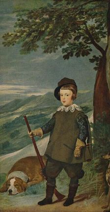 Infante Don Baltasar Carlos (Prince Balthasar Charles as a Hunter), 1635-1636, (c1934). Artist: Diego Velasquez