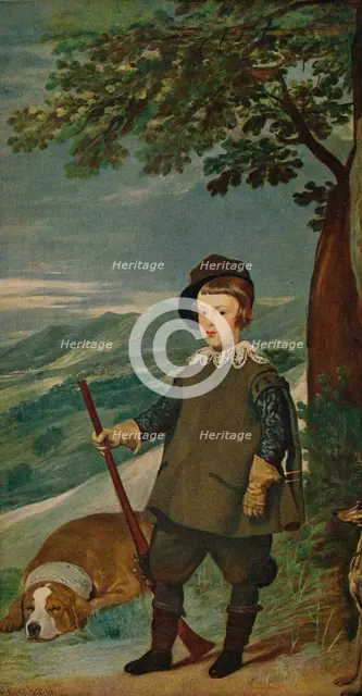 'Infante Don Baltasar Carlos', (Prince Balthasar Charles as a Hunter), 1635-1636, (c1934).  Artist: Diego Velasquez.
