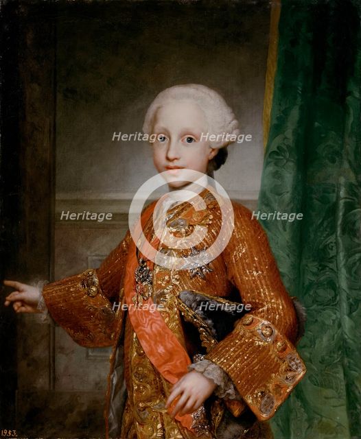 Infante Francisco Javier of Spain, (1757-1771), 1767. Creator: Anton Raphael Mengs.
