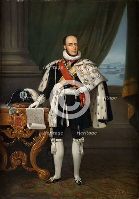 Infante Luís, Duke of Porto (1838-1889), future King Luís I of Portugal, before 1860. Creator: Carabain, Jacques Francois (1834-1933).