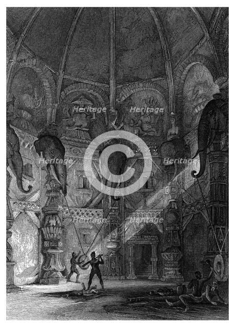 'Infanticide in India, as Practised in the Temples of Canesa'.Artist: T Jeavons