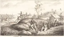 Infantry Ambush against the Cossacks, 1818. Creator: Emile Jean-Horace Vernet