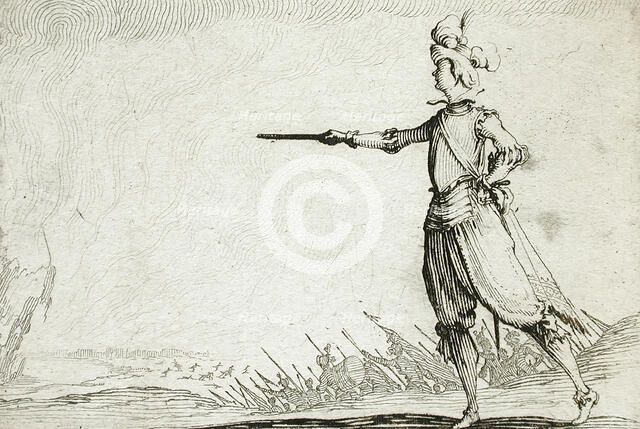 Infantry Officer, 1617. Creator: Jacques Callot.