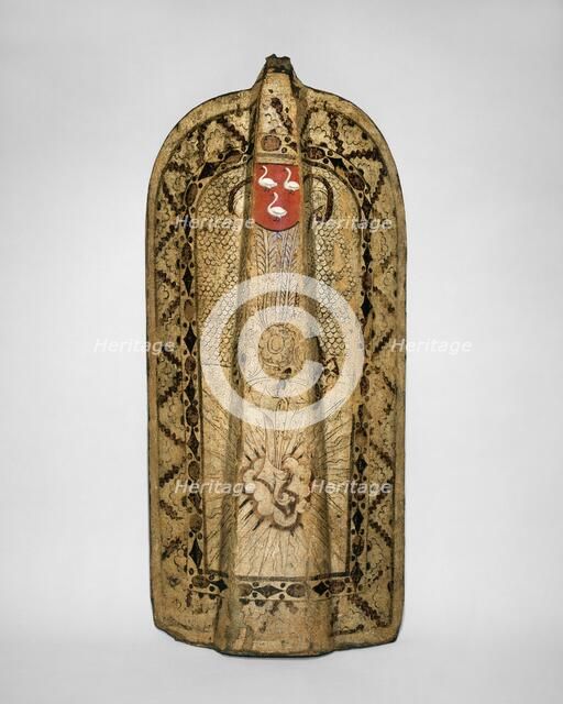 Infantry Shield (Pavise), Bohemian, possibly Chomutov (now Czech Republic), ca. 1450. Creator: Unknown.