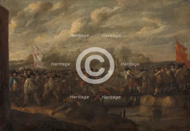 Infantry Skirmish in the Eighty Years War, c.1645. Creator: Nicolaas van Eyck.