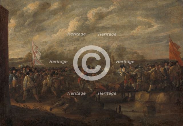Infantry Skirmish in the Eighty Years War, c.1645. Creator: Nicolaas van Eyck.