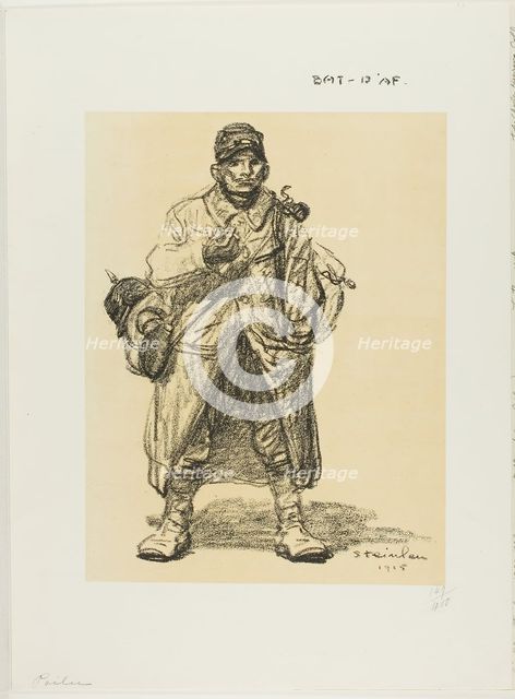 Infantryman, 1915. Creator: Theophile Alexandre Steinlen.
