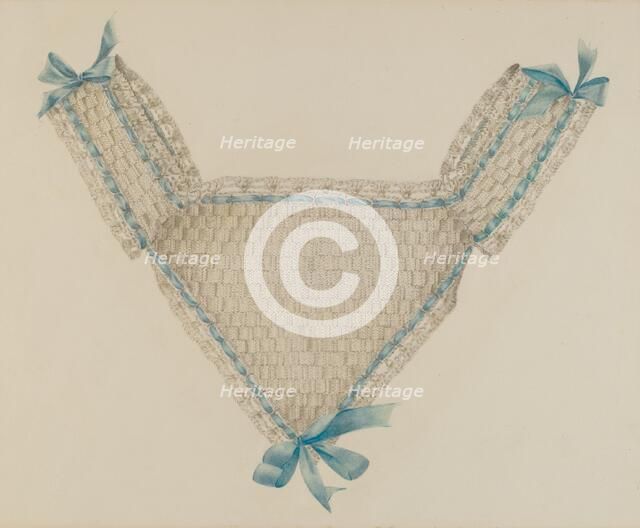 Infant's Bib, 1935/1942. Creator: Virginia Berge.