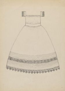 Infant's Dress, c. 1936. Creator: Evelyn Bailey