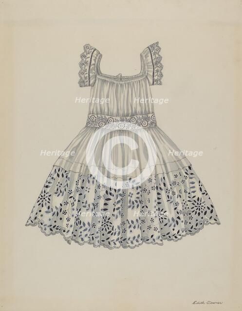 Infant's Dress, c. 1937. Creator: Edith Towner.