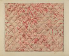 Infant's Quilt (Detail), c. 1937. Creator: Francis Law Durand