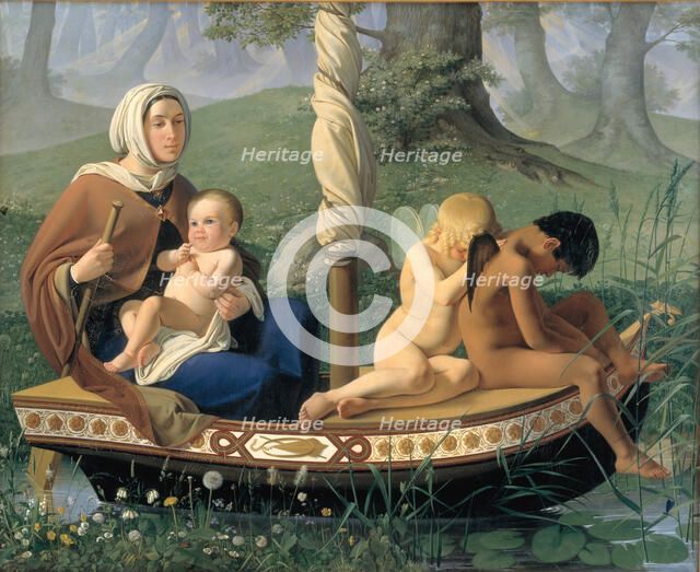 Infancy. From the series "The Four Ages of Man", 1840-1845. Creator: Blunck, Ditlev (Detlef) (1798-1854).