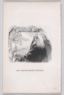 Infinitely Small from The Complete Works of Béranger, 1836.. Creator: Jean Ignace Isidore Gerard