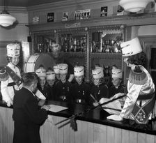 Informal shot of a female marching band, Horden, County Durham, 1963. Artist: Michael Walters
