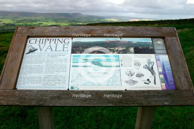 Information board, Chipping Vale, Lancashire. Creator: Peter Thompson.