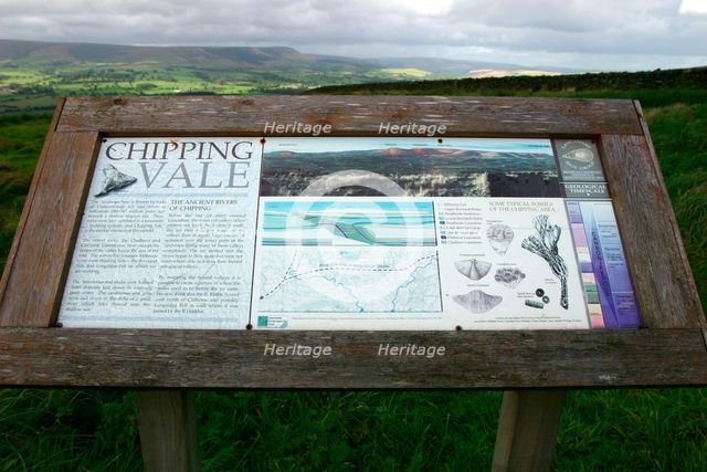 Information board, Chipping Vale, Lancashire. Creator: Peter Thompson.