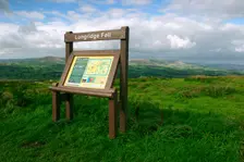Information board, Longridge Fell, Lancashire. Creator: Peter Thompson