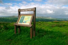 Information board, Longridge Fell, Lancashire. Creator: Peter Thompson
