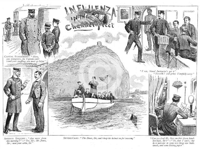 ''Influenza in the Channel Fleet', 1890. Creator: Unknown.