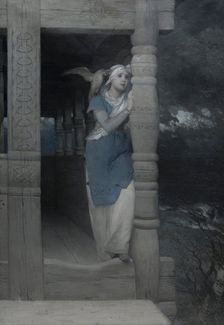 Ingeborg's lament (from Frithiof's saga), 1880s. Creator: Johan August Malmström
