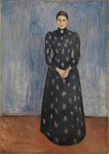 Inger in Black and Violet, 1892. Creator: Edvard Munch