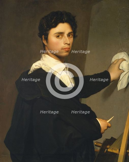 Ingres (1780-1867) as a Young Man, ca. 1850-60. Creator: Madame Gustave Héquet.