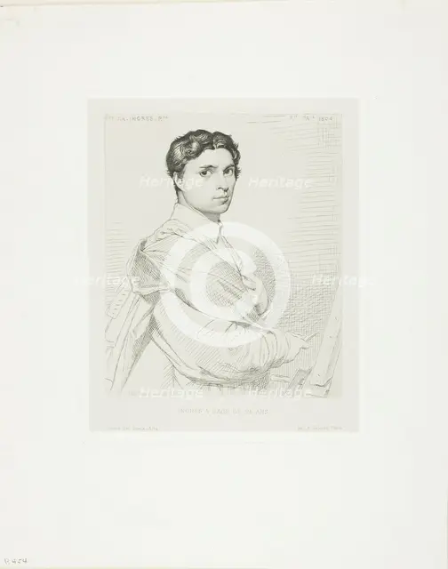 Ingres at Age Twenty-four, 1869. Creator: Leopold Flameng.