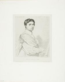 Ingres at Age Twenty-four, 1869. Creator: Leopold Flameng