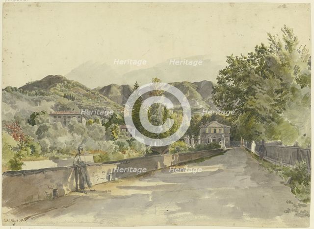 Ingresso a Marglia Colla Villa del Marchese Luchesimi, 1830. Creator: Johann Nepomuk Rauch.