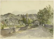 Ingresso a Marglia Colla Villa del Marchese Luchesimi, 1830. Creator: Johann Nepomuk Rauch