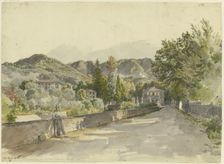 Ingresso a Marglia Colla Villa del Marchese Luchesimi, 1830. Creator: Johann Nepomuk Rauch