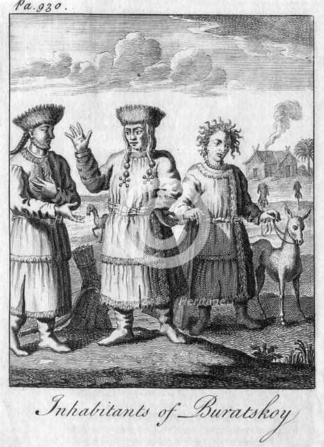 'Inhabitants of Buratskoy', c18th century. Artist: Unknown