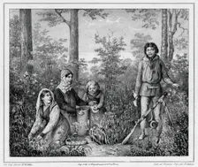 Inhabitants of Kamchatka, 19th century. Creators: Friedrich Heinrich Kittlitz, Victor Adam, Jean Louis Tirpenne
