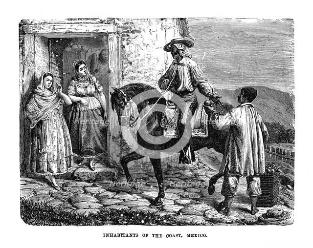 'Inhabitants of the Coast, Mexico', 1872. Artist: Unknown