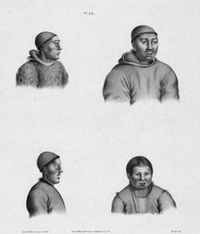 Inhabitants of the Country of the Chukchis, Northeast Coast of Asia, 19th century. Creators: Alexander Postels, Godefroy Engelmann