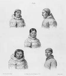 Inhabitants of the Country of the Chukchis, Northeast Coast of Asia, 19th century. Creators: Alexander Postels, Godefroy Engelmann