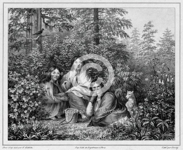Inhabitants of the island of Sitka (northwest coast of America), 19th century. Creators: Friedrich Heinrich Kittlitz, Godefroy Engelmann, Isidore Laurent Deroy.