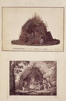 Inhabitants of Tierra del Fuego, c1768-c1780. Creators: Unknown, Alexander Buchan