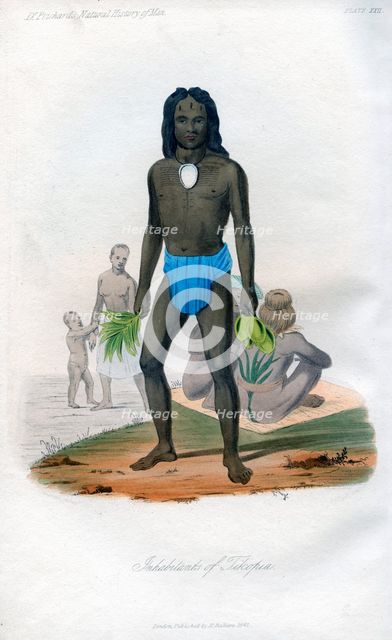 'Inhabitants of Tikopia', 1848. Artist: Unknown