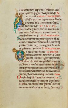 Inhabited Initial A; Initial D: A Church; Stammheim Missal, probably 1170s. Creator: Unknown